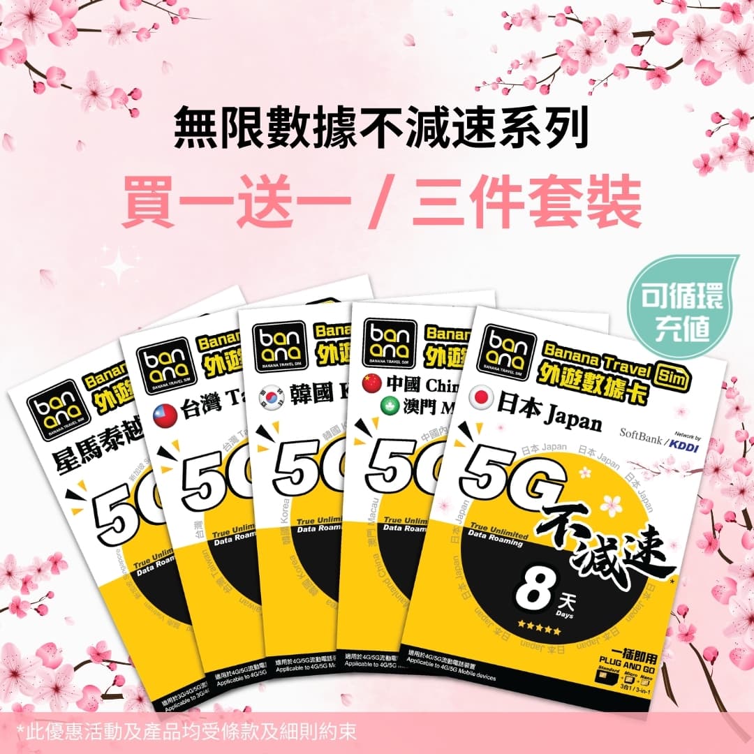[Buy 1 Get 1 Free / 3-pack Offer] 5G Full High-speed Roaming Data SIM Card - Image 1